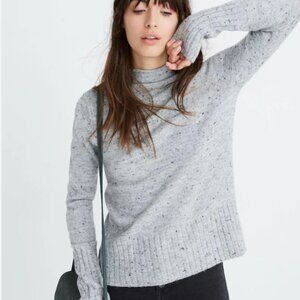 Madewell Donegal Smoke Inland Turtleneck Sweater in Coziest Yarn Size Small